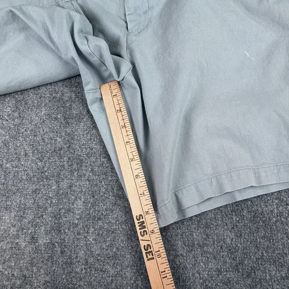 Banana Republic Aiden Shorts‎ Mens 38 Light Blue Chino Preppy Coastal Distressed